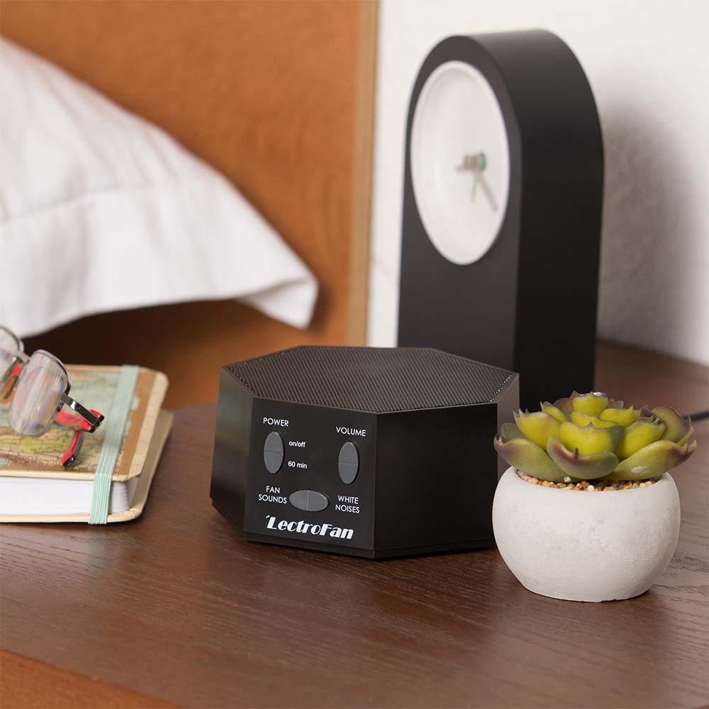 LectroFan Black Clock Bedside